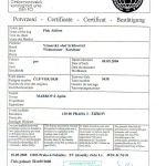 Pracovní certifikát